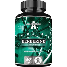 Berberine HCL 98% Extract - High Dose 300mg per Capsule - 120 Vegan Capsules - Barberry Root Extract - Antioxidants - by Apollo's Hegemony