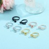 SUBANG 8 anillos ajustables de ganchillo para tejer anillos de