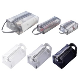 CCDANSIYUCR 6Pcs Multicolor Nylon Mesh Makeup Brush Bags, MultiSize Mesh Zipper Pouch, Multifunctions Zipper Clear Makeup Brush Bags & Travel Organizers, Portable Cosmetic Pencil Case for Stationery