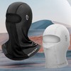 GOLOV.EJOY Air Mesh Riding Cool Balaclava with Sunglass/Glasses Holder Design Long Balaclava (Black) 2ea