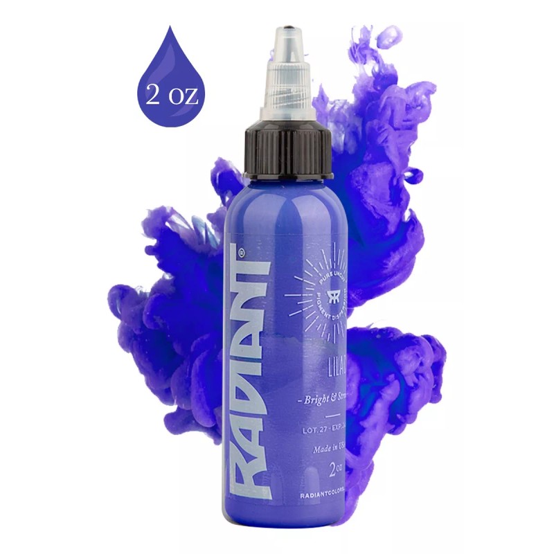 RADIANT COLORS Tinta Profesional Para Tatuar Radiant Lilac 2oz Tattoo