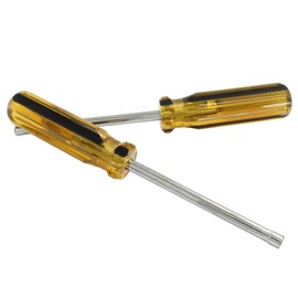 Murtenze 4MM Socket Wrench Screwdriver, 2 Pack Hex Socket Wrench Carbon Steel Hexagon Nut Screwdriver Hand Tool for Repairs(Non-Magnetic Tip)