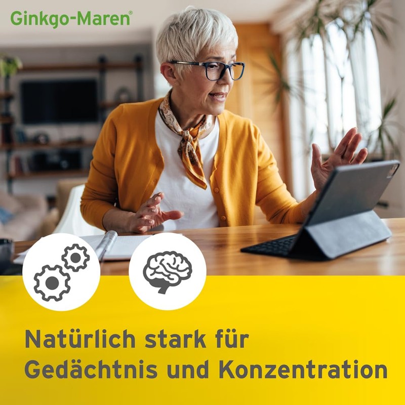 Ginkgo-Maren 120 mg Film-Coated Tablets Pack of 30