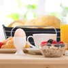 Relaxdays Bread Basket Metal with Fabric Insert, Square, Breakfast Basket