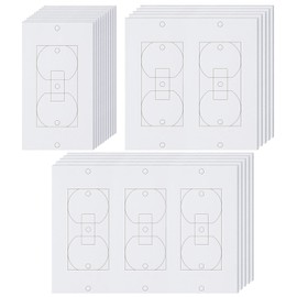 Wakhow 20 Pcs Wall Insulation Outlet Insulators Draft Sealers, 20 Pack Electrical Outlet Insulation Pads, EVA Foam Gasket for Wall, Light, Switch Socket Cover Compatible with Duplex Toggle Rocker