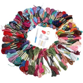 Kit de Hilo de Bordar 100 Colores, Bobinas y Accesorios de Costura
