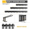 BJONKZ Garage Tool Rack Wall Mount – 48 inches Heavy-Duty