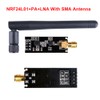 Wireless Transceiver Module, 2.4G NRF24L01+PA+LNA RF Transceiver Board with SMA