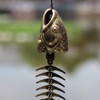WANLIAN Fish Skeleton Wind Chime,Fishbone Wind Chime,Wind Chimes Vintage Fishbone