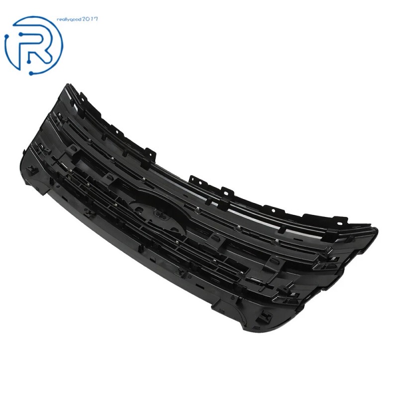 netuera Front Upper+Lower Grille Gloss Black Grill For 2011-2015 Ford