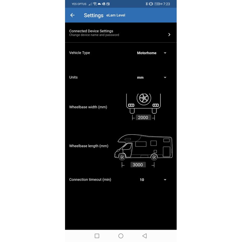 EL eLam Level Caravan, Motorhome and Trailer Levelling Device and
