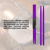 CashBeat 5A Maple Wood Drumsticks, Non-Slip Grip, Classic Purple Drum