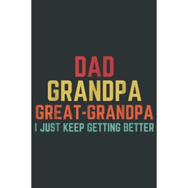 Fathers Day Gift from Grandkids Dad Grandpa Great Grandpa: Heart Journal Notebook 6x9 inch 100pages