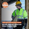 RefrigiWear High-Visibility Insulated Softshell Reflective Jacket, 20°F (-7°C) (Large), (Lime)