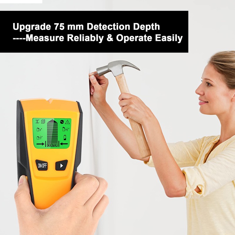 Stud Finder, 5 in 1 Wall Scanner - Stud Detector/Live