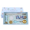 Wax Sealing Stamp Kit Clear Pattern Delicate Wax Detachable Handle