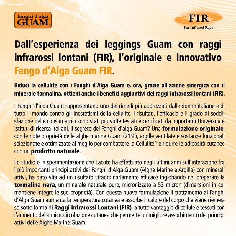 Guam GU2787 Fango pancia e girovita FIR, 500 gr