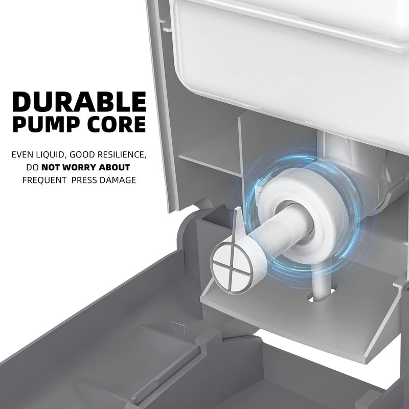 PLUSSEN Soap Dispenser Wall Mount Adhesive Commercial Soap Dispenser 800ml