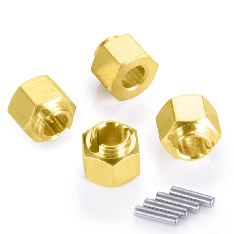 RCLIONS Brass RC Wheel Hex Hub 5mm Drive Adapter for