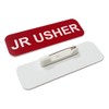 Jr Usher 1 x 3" Name Tag, Red (3 Pack)