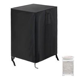 Onlyme Fire Pit Cover Fire Table Cover Square, Outdoor Propane Firepit Covers Waterproof for Gas Firepit Column and Fire Bowl