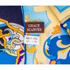 Grace Scarves 100% Silk Scarf, Extra-Large, Royal Drums, Orange