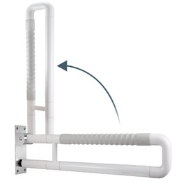 WochiTV Flip up Grab Bar 30.1 Inch Handicap Grab Bars Wall Mounted Toilet Handrail Anti Slip Bathroom Safety Bar for Senior Elderly Pregnant Aid