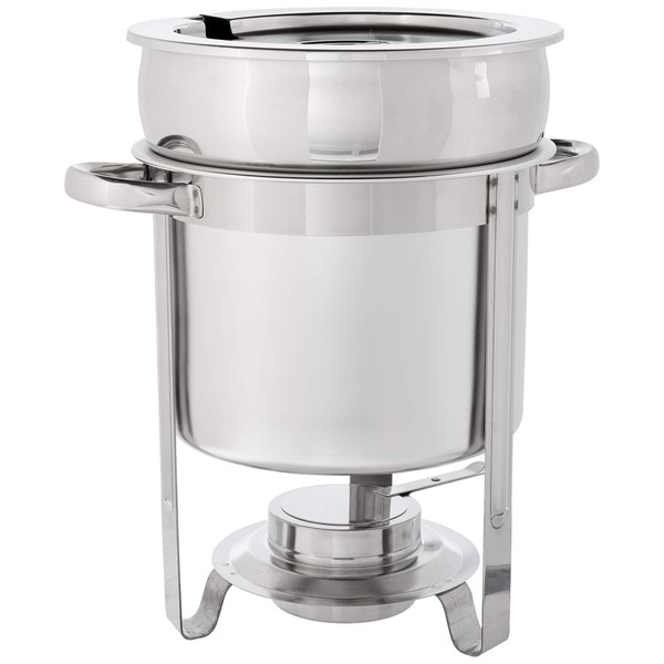 Winco 207 Stainless Steel Soup Warmer, 7-Quart, Medium