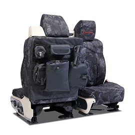 Coverking Custom Fit Seat Cover Designed for Select Nissan Models: 1 Row, 2 Backing, 6 Pouches, Tactical Ballistic Fabric, Kryptek Typhon