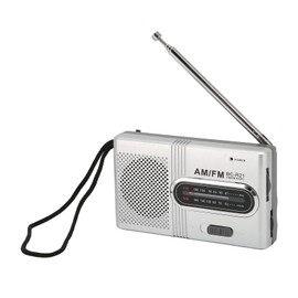 Portable AM FM Pocket Radio, Small Radio with Great Reception, Durable Transistor Radio with Long 5W Speaker and Headphone Jack, for Home, Travel, On the Go