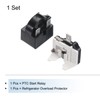 sourcing map Refrigerators PTC Starter Relay 3 Pin 4.7 Ohm