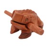 Hsthe Sea Mini Wooden Croaking Frog, Fair Trade Percussion Instrument,
