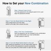 Puroma TSA Approved Luggage Travel Locks with Open Alert Indicator,