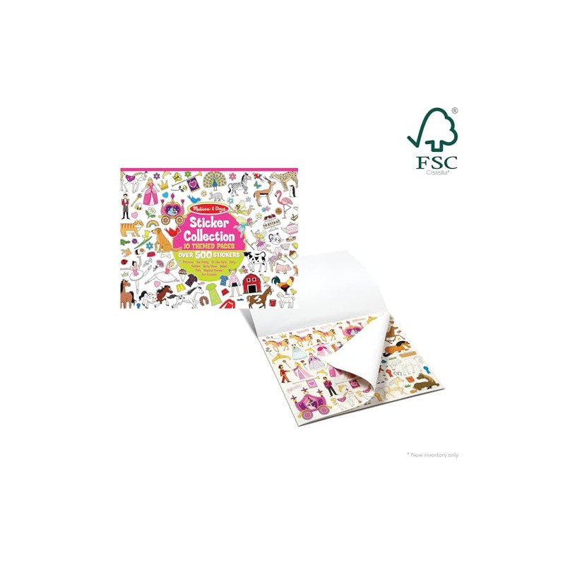 Melissa Doug Libro de Autoadhesivos, Colección Gigante de Pegatinas Incluye