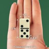 Double Six Professional Dominoes - White with Black Dots, Case