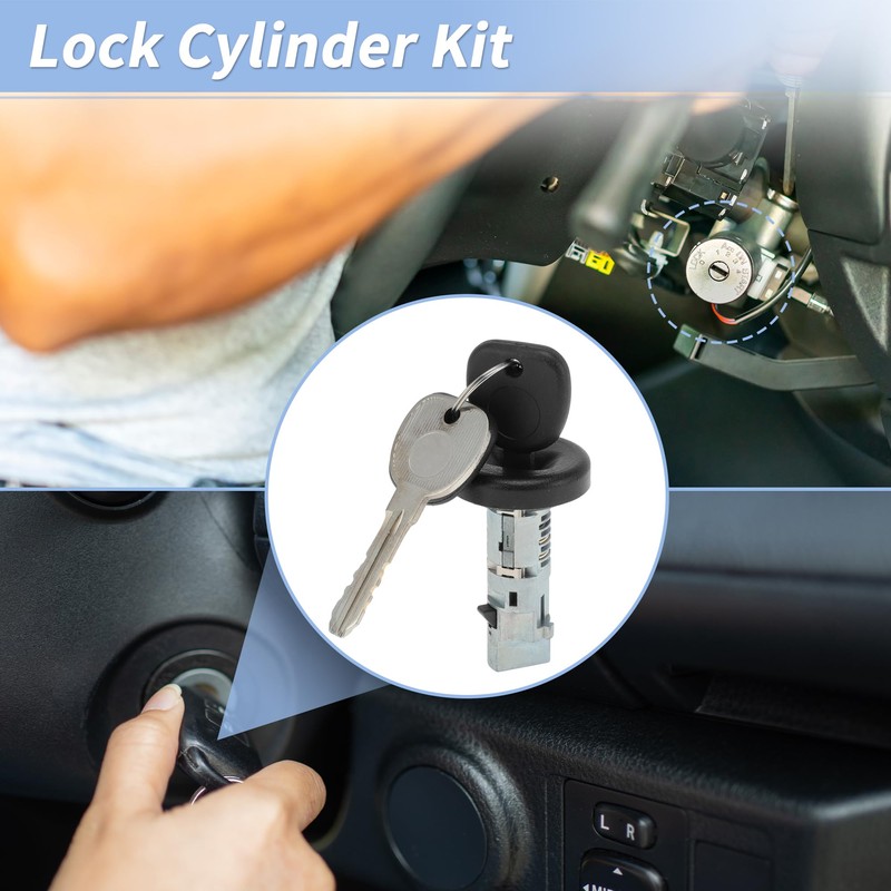 X AUTOHAUX No.19120038/15794826 Ignition Lock Cylinder and Door Lock for