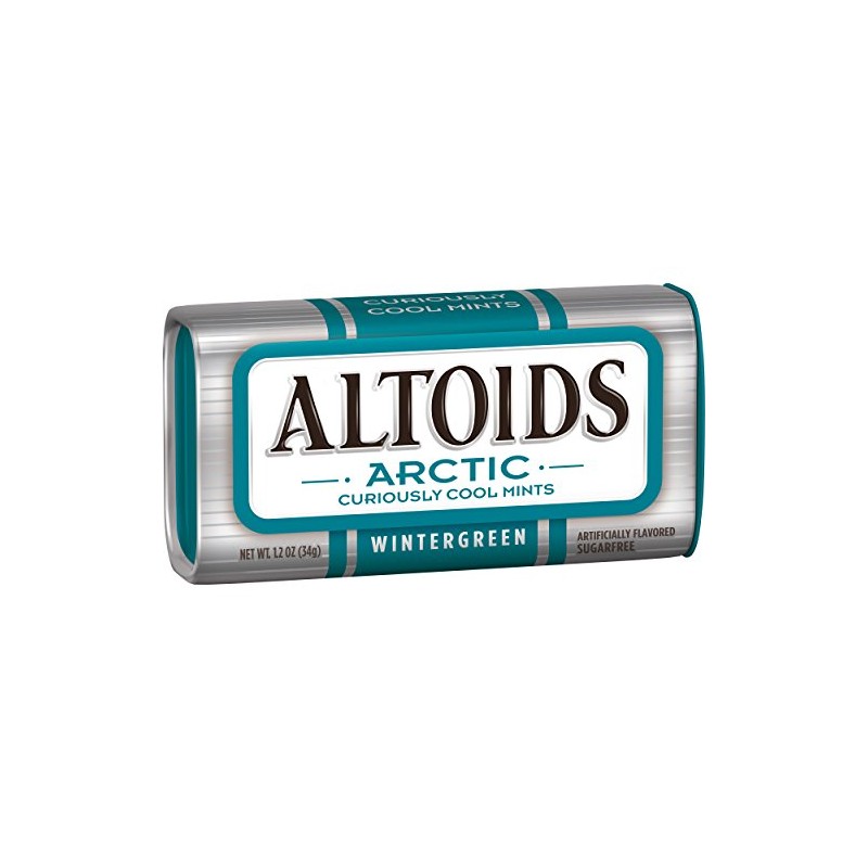 Altoids Arctic Wintergreen Sugarfree Mints Single Pack, 1.2 ounce
