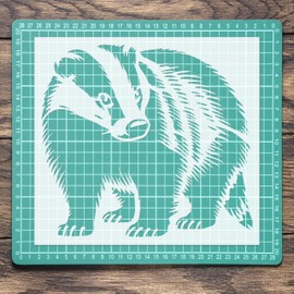 Badger Wild Stencil: Mylar Airbrush Wall Art Painting Crafts - 190 Micron| DIY-A3 Stencil - Design Size (282 x 257 mm)
