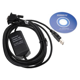 vhbw Programming Cable RS-232 Compatible with AB-SLC 5/03 5/04 5/05 Computers & Peripherals - Serial Adapter with Driver CD, 300 cm, Black