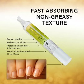Nail Growth Cuticle Oil Pen 10ml – Vitamin E & Jojoba Nail Strengthener, Repairs Brittle Nails, Nourishes Cuticles, Promotes Healthy Growth