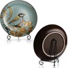 Decorative Plate Holder 2 Pieces Iron Plate Stand 4 Inch