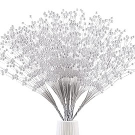 SHAOQINLIN - 50 varillas de perlas de 4 mm para decoración de mesa de boda, fiesta de boda, decoración de mesa (blanco)