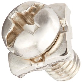 Osato PC-186 Nickel Plated Terminal Screw 0.14 inch (3.5 mm) x Length 0.3 inch (7 mm) Plate 6.4 Square