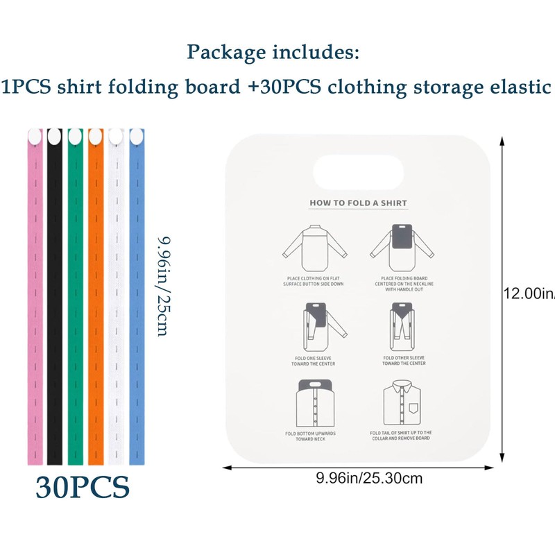 Quick and Easy Clothes Folding Shirt Folding Board Folding Clothes