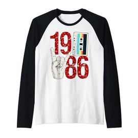 Class of 1986 Graduation High School College 80s Reunion Raglan Baseball Tee