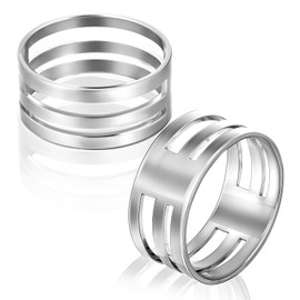 2PCS Jump Ring Opener Tool, Stainless Steel Jump Rings Opening Closing Tool for Jewelry Making Supplies, 2cm Diameter Circle Split Opener Bending Ring (Silver)