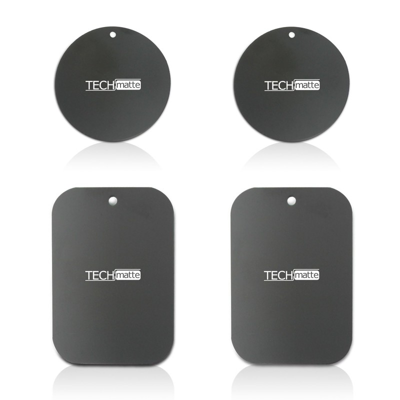 TechMatte MagGrip Metal Plate Replacement Kit for Magnetic Universal Car