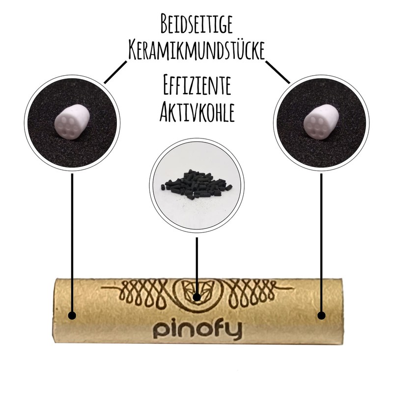 PINOFY Activated Carbon Filter Set | 200 Activated Carbon Tips