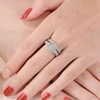 SHELOVES Marquise Shape Vintage Engagement Wedding Rings Set White Round