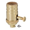 B&P Lamp® Edison Size Full Dimmer Socket in Brass